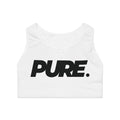 WHITE SPORTS BRA